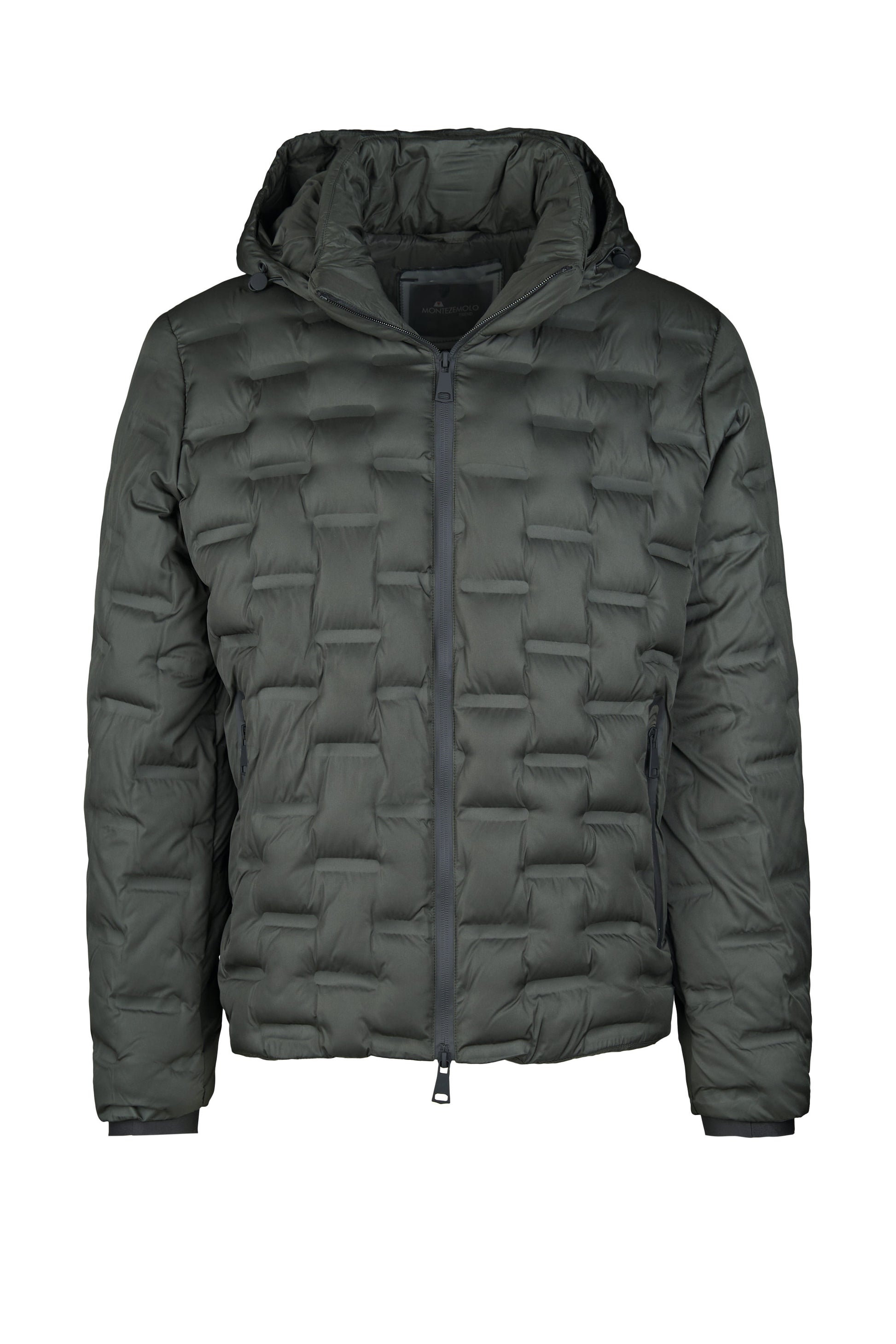 Brick-quilt Hooded Puffer Jacket - MONTEZEMOLO
