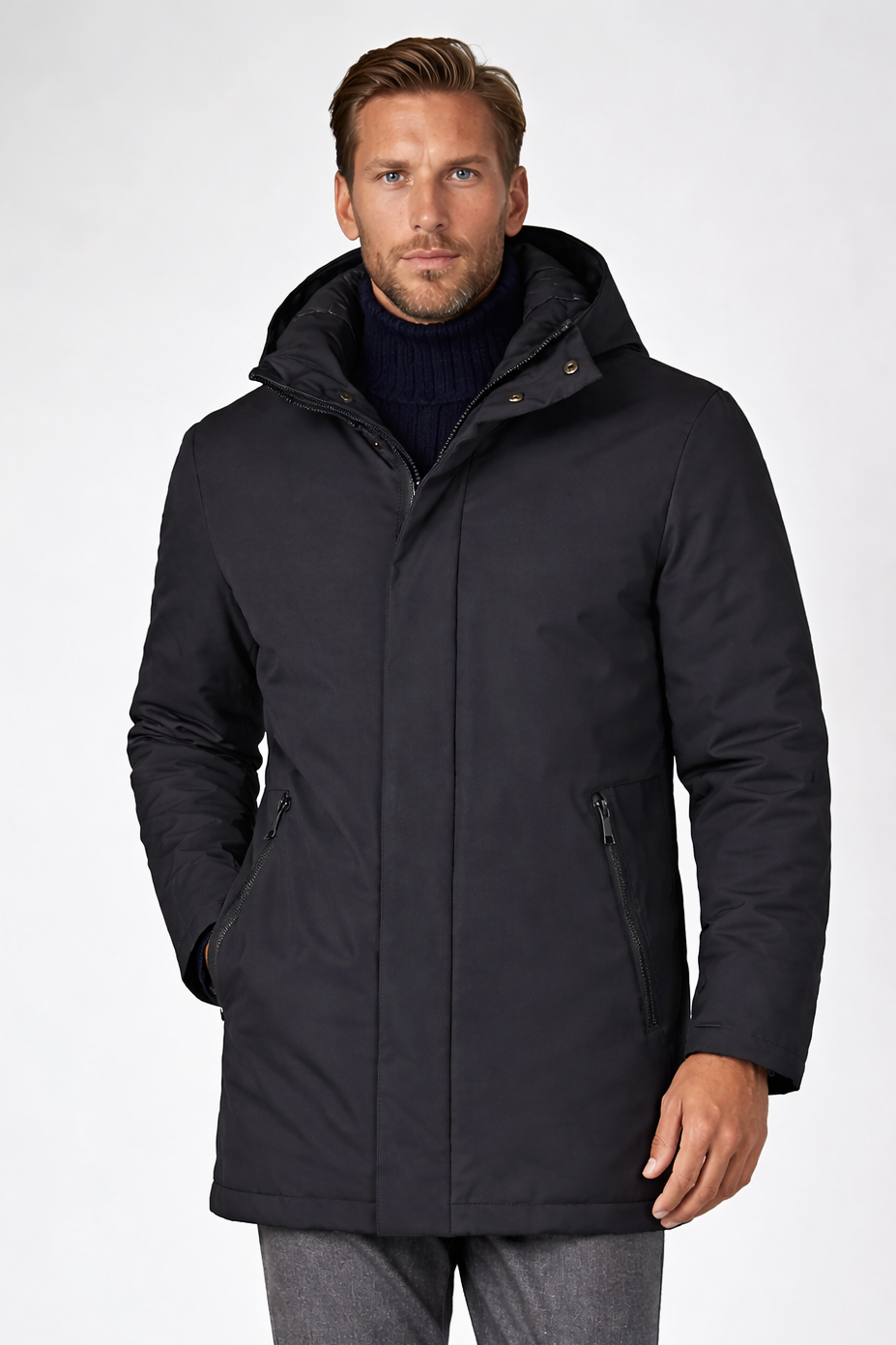 Mid-length Hooded Parka - MONTEZEMOLO