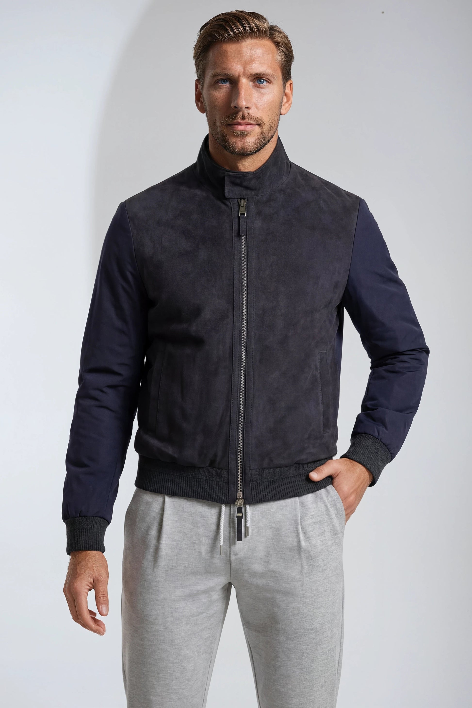 Suede Hybrid-Jacket - MONTEZEMOLO