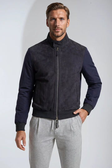 Suede Hybrid-Jacket - MONTEZEMOLO