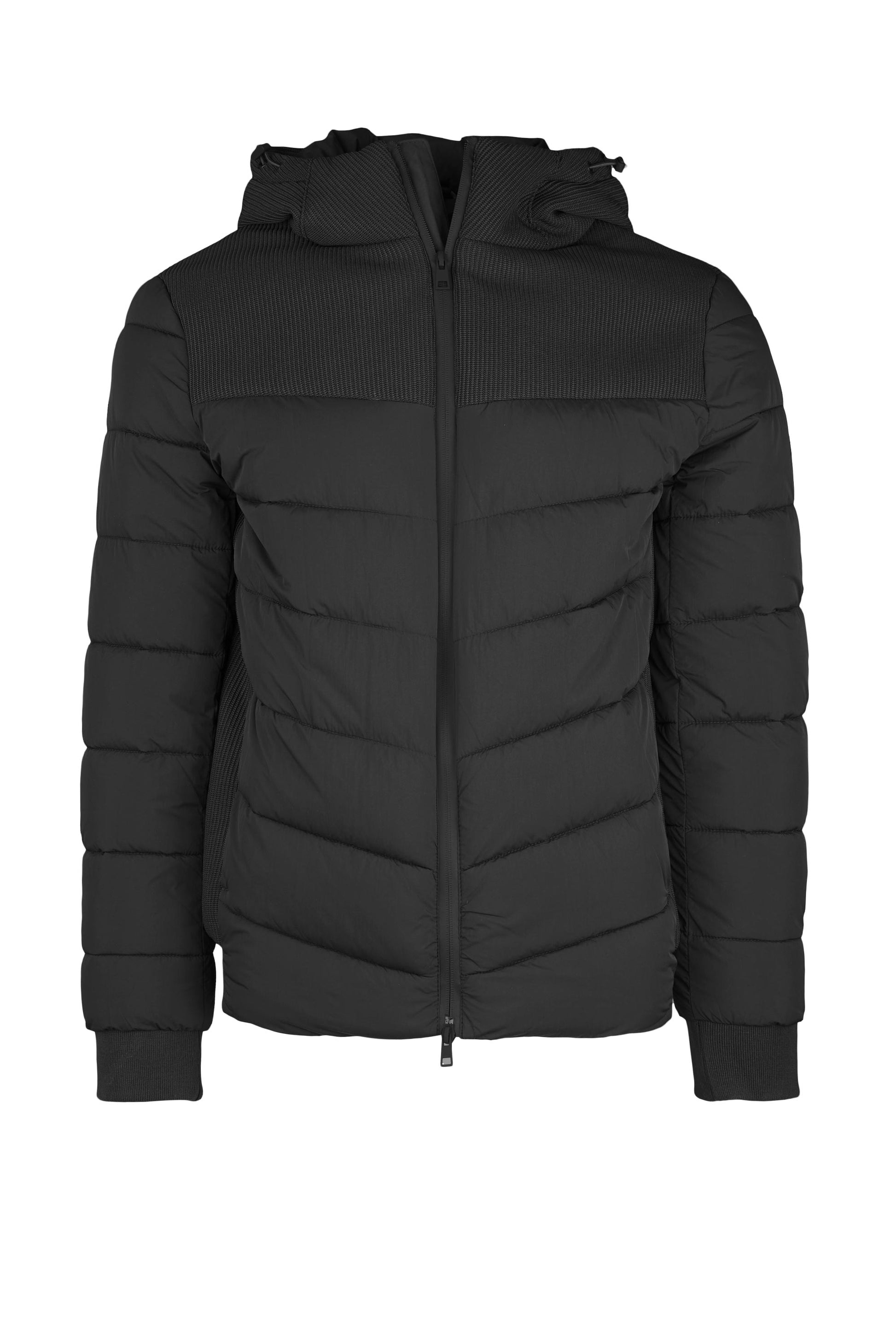 Hybrid padded jacket with hood - MONTEZEMOLO