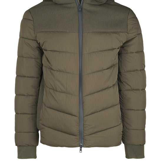 Hybrid padded jacket with hood - MONTEZEMOLO