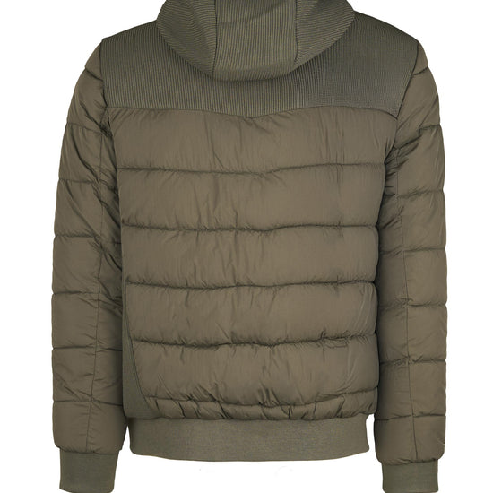 Hybrid padded jacket with hood - MONTEZEMOLO