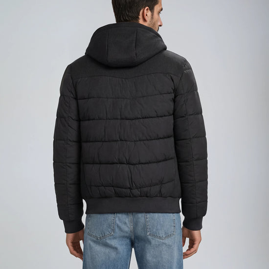 Hybrid padded jacket with hood - MONTEZEMOLO
