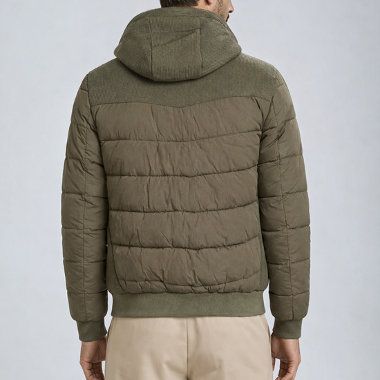 Hybrid padded jacket with hood - MONTEZEMOLO