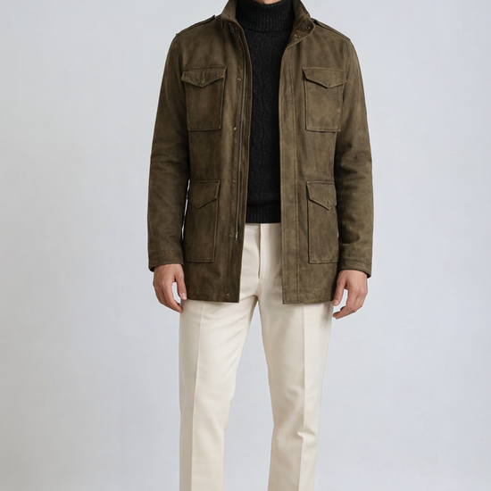 Suede Field Jacket - MONTEZEMOLO