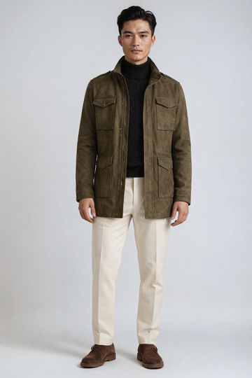 Suede Field Jacket - MONTEZEMOLO