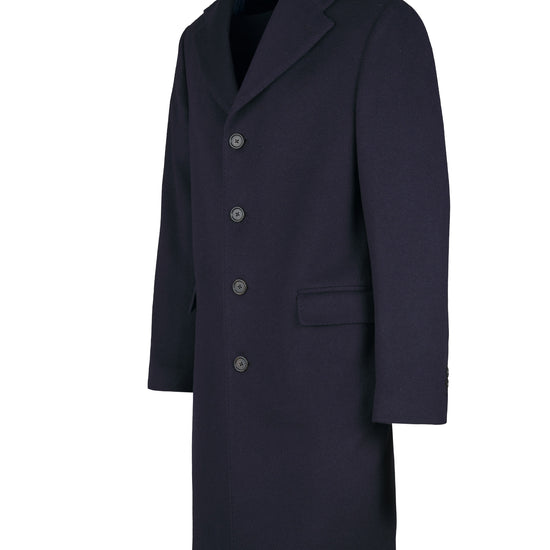 Single-breasted pure cashmere coat - MONTEZEMOLO