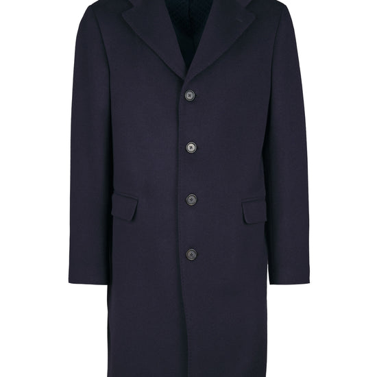 Single-breasted pure cashmere coat - MONTEZEMOLO