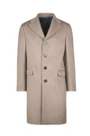 Single-breasted pure cashmere coat - MONTEZEMOLO