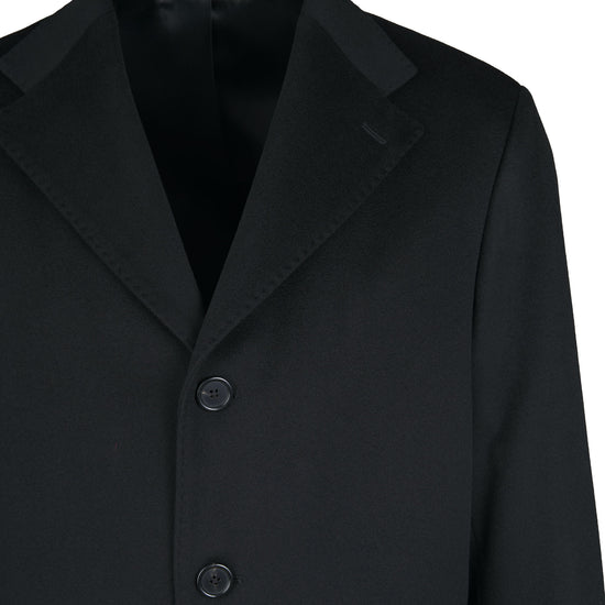 Single-breasted wool & cashmere overcoat - MONTEZEMOLO