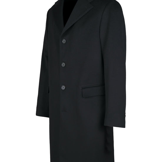 Single-breasted wool & cashmere overcoat - MONTEZEMOLO