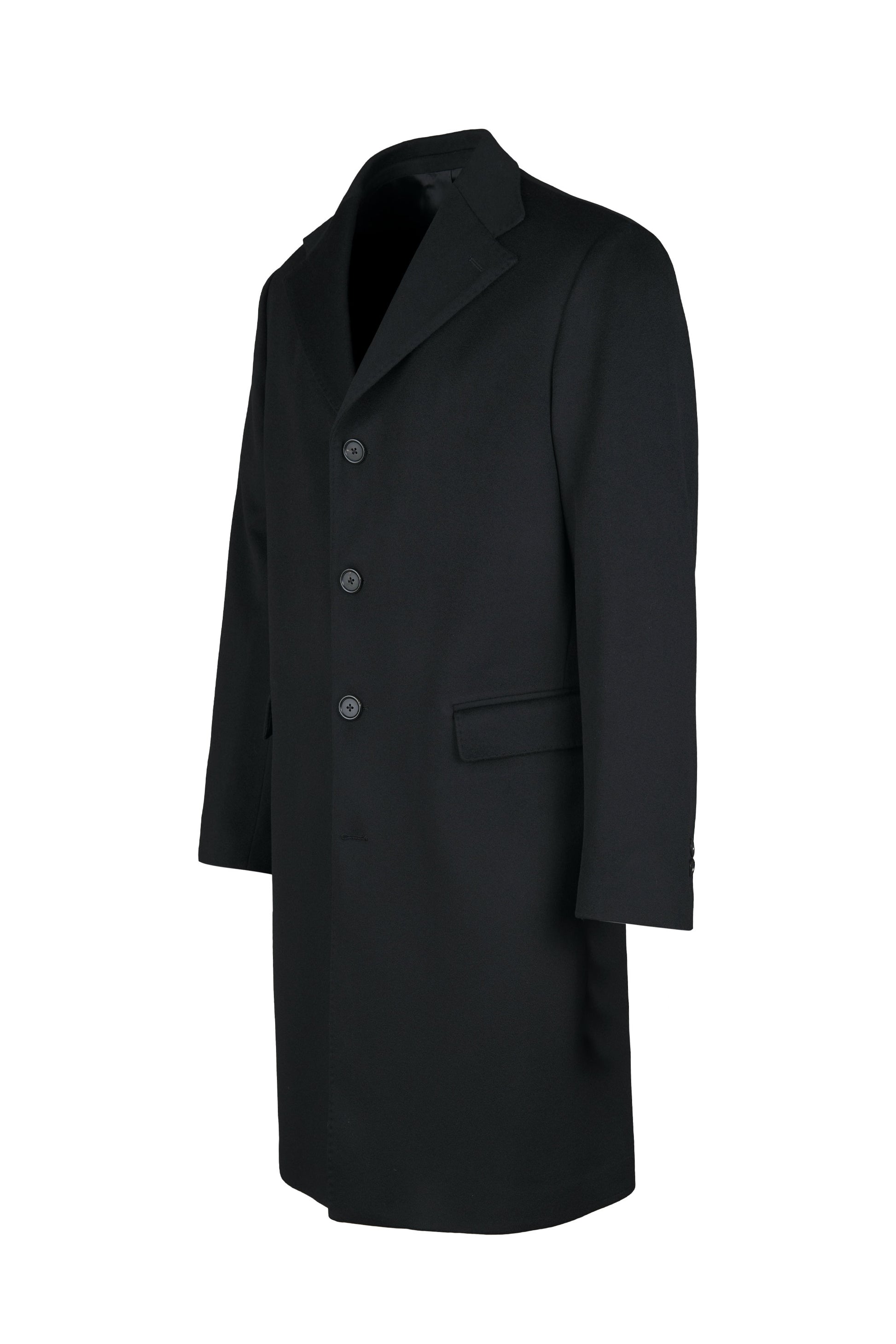 Single-breasted wool & cashmere overcoat - MONTEZEMOLO
