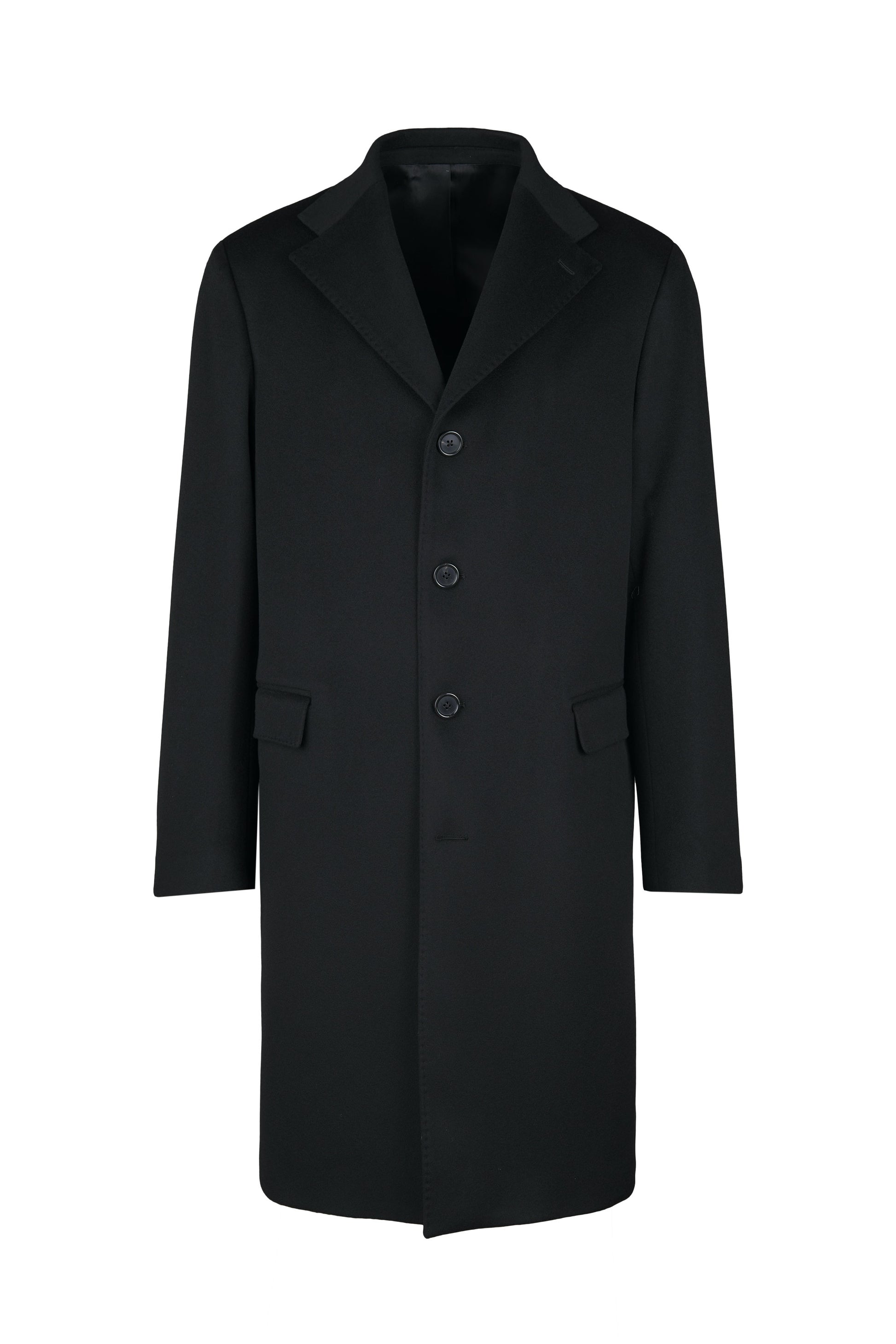Single-breasted wool & cashmere overcoat - MONTEZEMOLO
