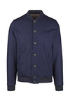 Padded wool-cotton bomber jacket