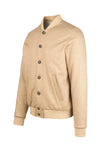 Padded wool-cotton bomber jacket