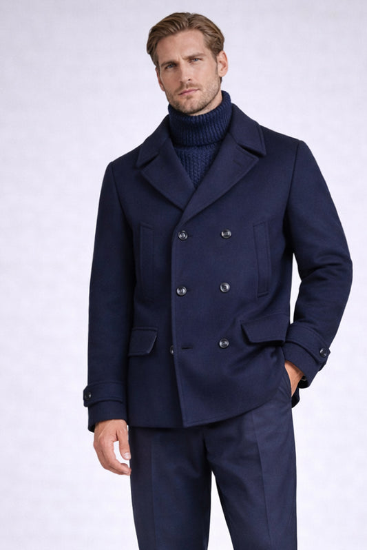 Double-breasted peacoat - MONTEZEMOLO