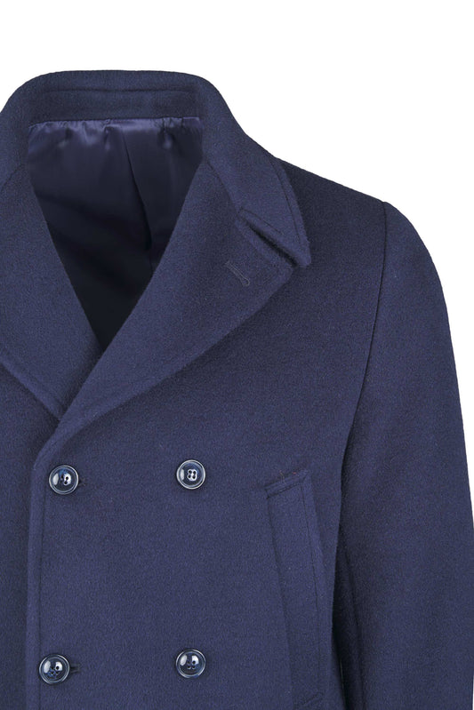 Double-breasted peacoat