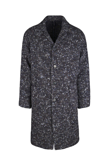 Unlined baby alpaca & wool raglan coat