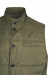 Quilted nylon padded gilet