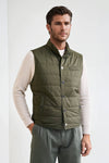 Quilted nylon padded gilet