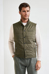 Quilted nylon padded gilet