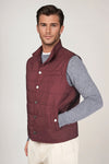 Quilted nylon padded gilet