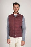 Quilted nylon padded gilet