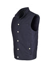 Gilet trapuntato in lana e cotone