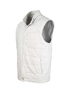 Gilet trapuntato in lana e cotone