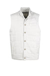 Gilet trapuntato in lana e cotone