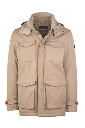 Padded Field Jacket with Hood