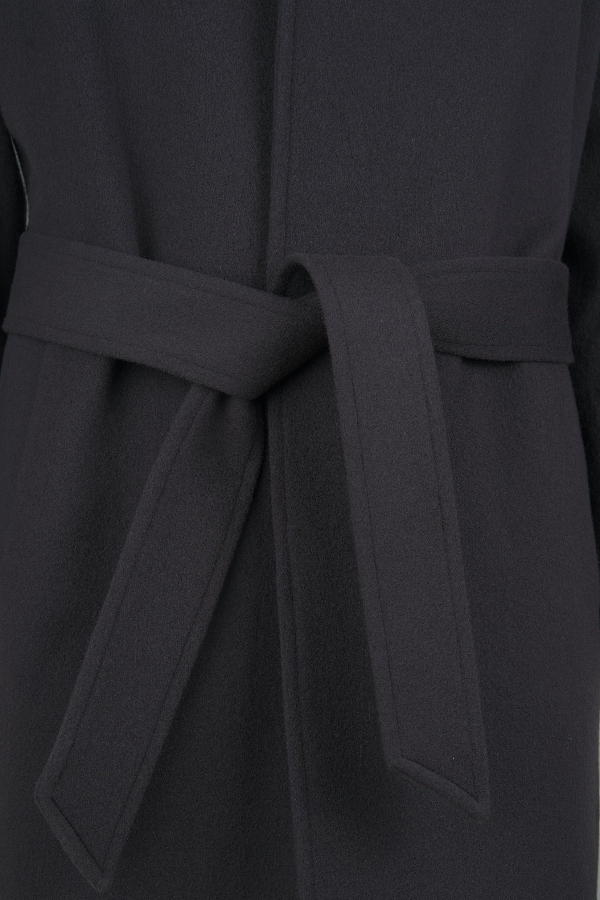 Unlined wool belted raglan coat - MONTEZEMOLO