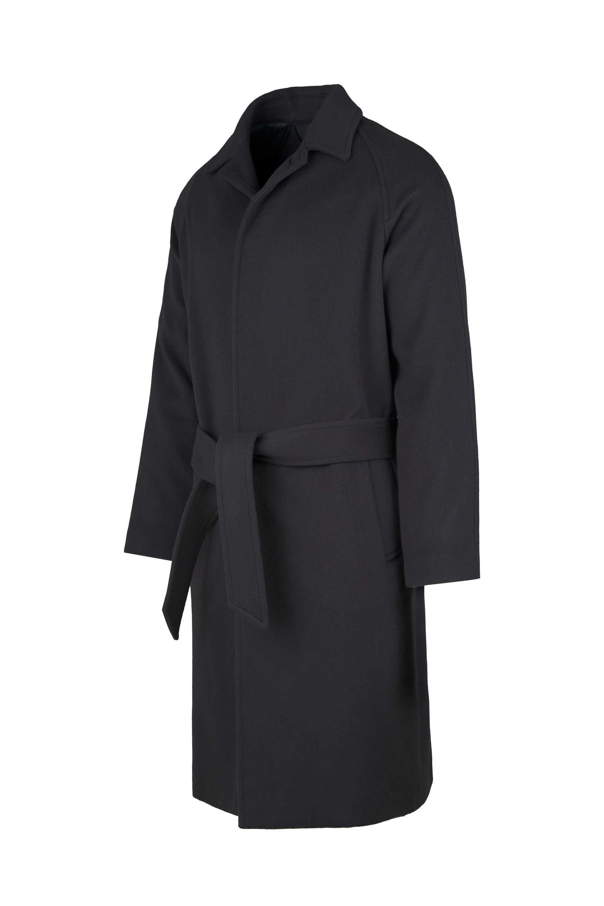 Unlined wool belted raglan coat - MONTEZEMOLO