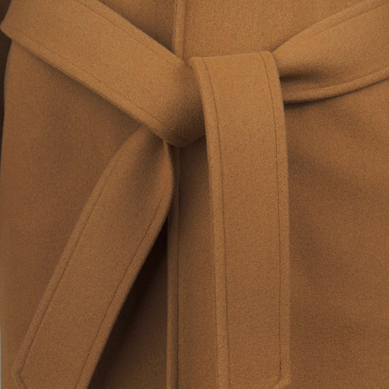 Unlined wool belted raglan coat - MONTEZEMOLO