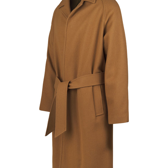 Unlined wool belted raglan coat - MONTEZEMOLO