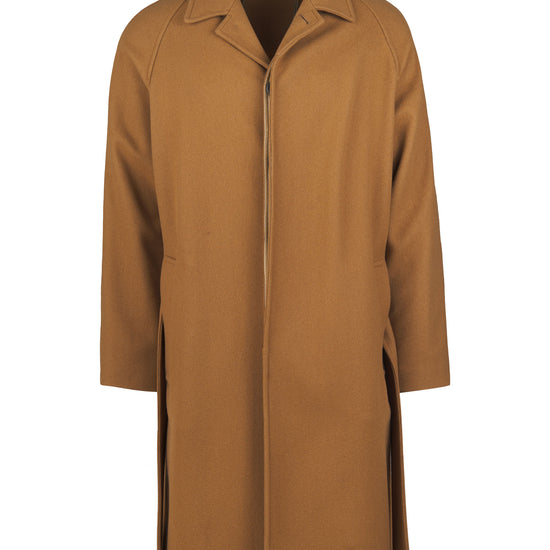 Unlined wool belted raglan coat - MONTEZEMOLO