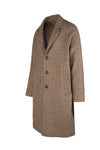 Check tweed raglan overcoat - MONTEZEMOLO