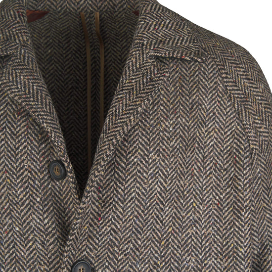 Herringbone tweed raglan overcoat - MONTEZEMOLO
