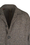 Herringbone tweed raglan overcoat - MONTEZEMOLO