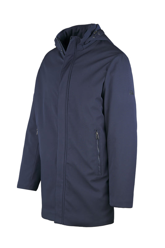 Padded parka with detachable hood