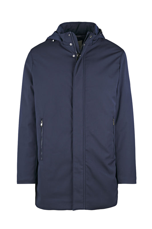 Padded parka with detachable hood