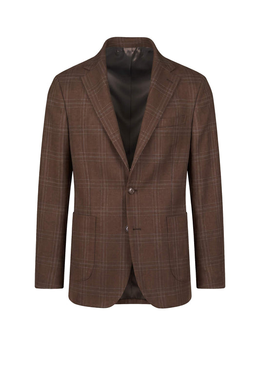 Premium Cashmere Check Jacket - Zegna® Fabrics - MONTEZEMOLO