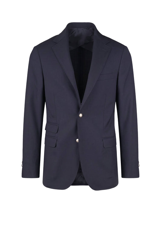 Unlined Pure Wool Crêpe Single-Breasted Blazer - MONTEZEMOLO