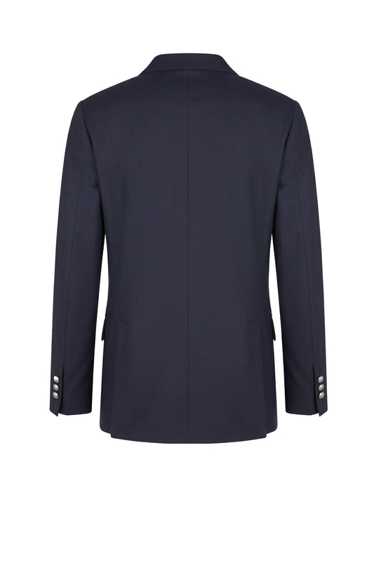 Unlined Pure Wool Crêpe Single-Breasted Blazer - MONTEZEMOLO
