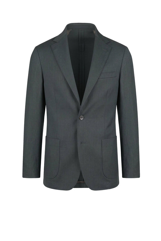Unlined Stretch Wool Single-Breasted Jacket - MONTEZEMOLO