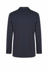 Unlined Double-Breasted Fluid Fabric Jacket