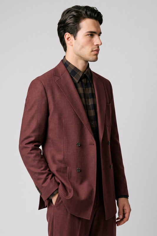 Double-Breasted Jacket - Loro Piana® Fabrics