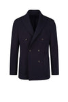 Unlined Wool & Cotton Jersey Double-Breasted Jacket - MONTEZEMOLO