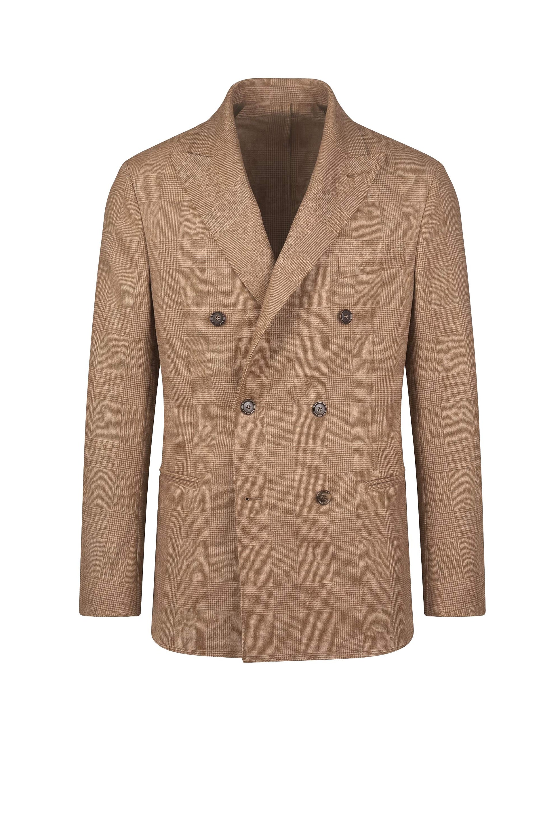 Wool and Cashmere Double-Breasted Jacket - Zegna® fabrics - MONTEZEMOLO
